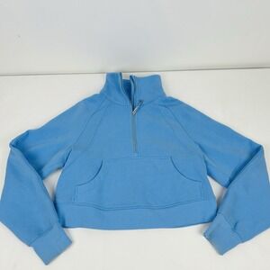 Lululemon Women's XS/S Scuba Oversized Funnel Neck 1/2 Zip Pullover Periwinkle
